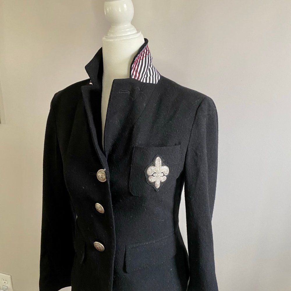 Club Monaco- Wool Blazer- Striped Collar- XS - Picture 3 of 6